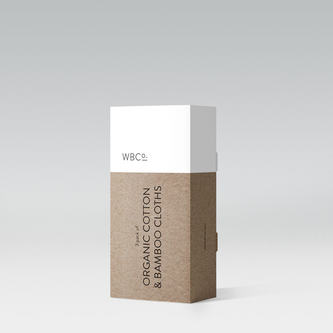 Pack of 3 Exfoliating Cotton and Bamboo Cloths Pack