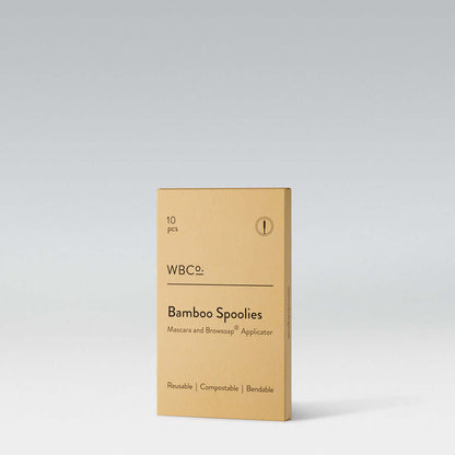 Bamboo spoolie brush Box, pack of 10