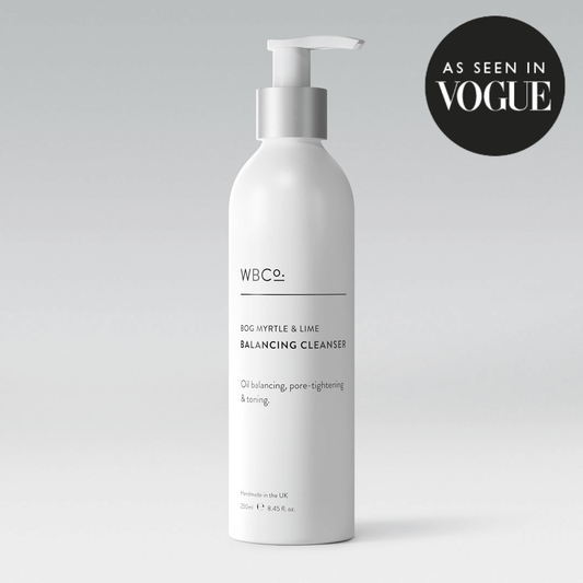 Bog Myrtle & lime cleanser - oil balancing and toning. Also as seen in vogue