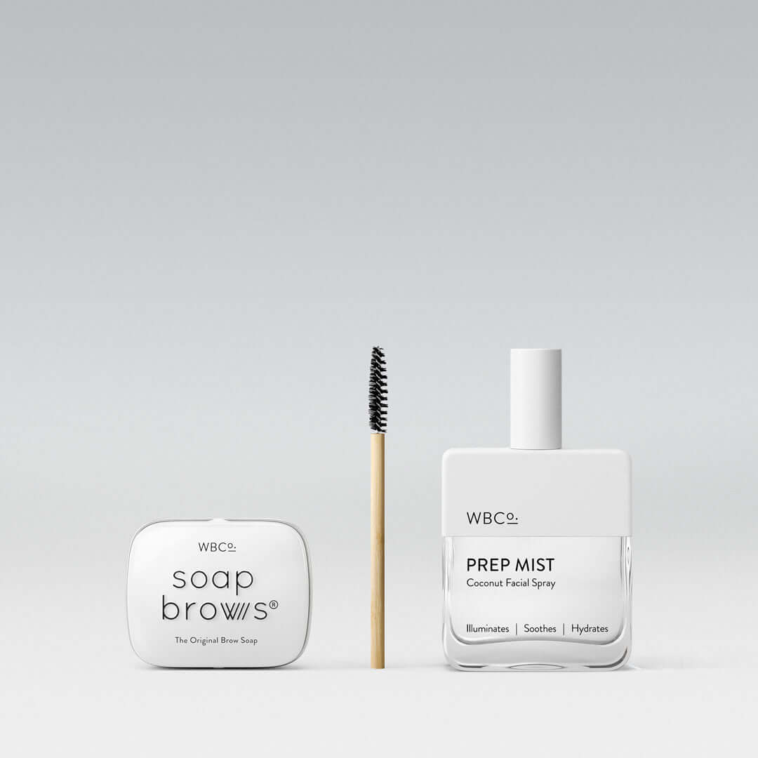 WBCo The original Soap Brows, Brow spoolie, Coconut face spray mist spray, hydrating the face and styling the brows. 
