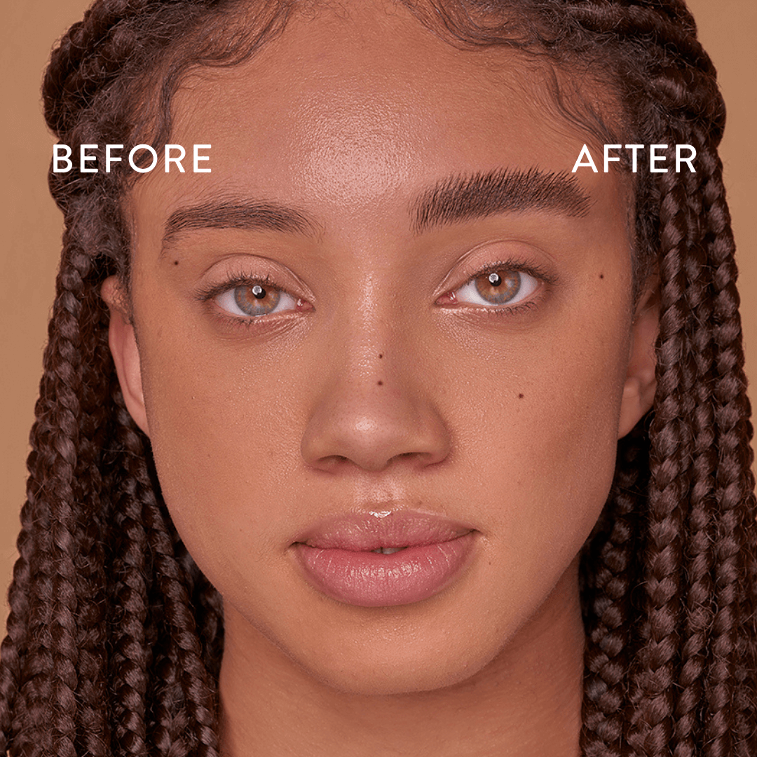 Soap brows before and after