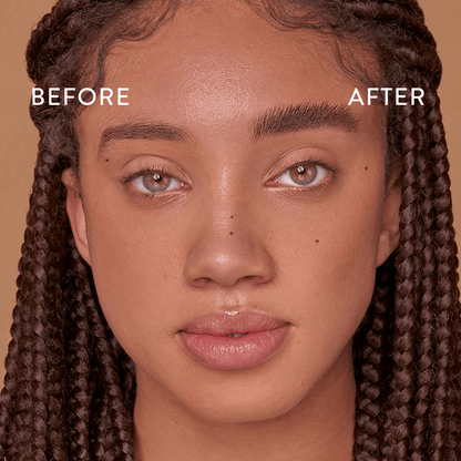 Soap brows before and after